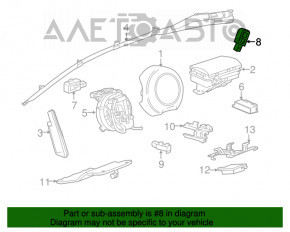 Датчик подушки безопасности центр стойки правый Chevrolet Malibu 13-15