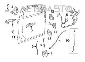 Balama usi jos fata dreapta Buick Encore 13-19 nou original OEM