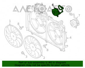 Motorul ventilatorului de răcire dreapta Mitsubishi Eclipse Cross 18-