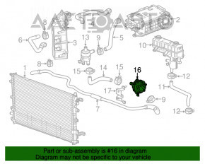 Насос системы охлаждения Chevrolet Volt 11-15