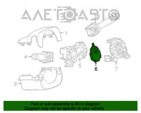 Senzorul unghiului de rotire a volanului Chevrolet Camaro 16-
