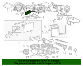 CONTROLER DE TEMPERATURĂ ECU COMPUTER Controler de încălzire Cadillac ATS 13-