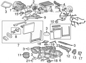 CONTROLER DE TEMPERATURĂ ECU COMPUTER Controler de încălzire Cadillac ATS 13-