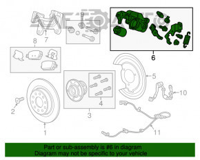 Suport spate dreapta Chevrolet Malibu 16-