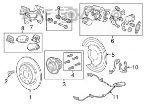 Suport spate dreapta Chevrolet Malibu 16-