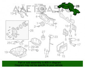 Colector de admisie pentru Subaru Outback 10-14 2.5