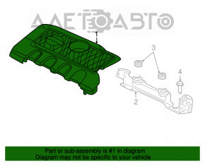 Накладка двигателя Nissan Sentra 13-19 1.8