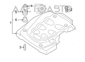 Capacul motorului central Infiniti FX35 03-08