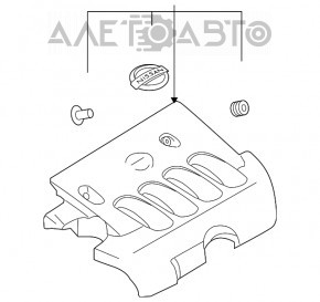 Capacul motorului Nissan Versa 1.8 10-12