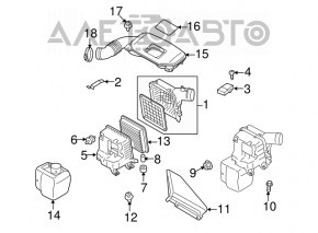 Conducta de aer Subaru Outback 10-14 2.5