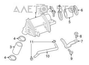 Intercoolerul dreapta pentru Infiniti Q50 16- 3.0