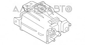 Recipientul cu absorbant de cărbune Nissan Sentra 13-19 1.6 1.8, complet echipat cu supapă, filtru și senzor.