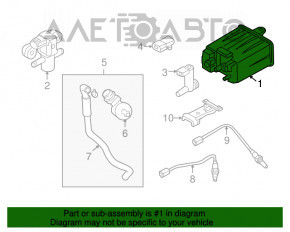 Canistra cu absorbant de cărbune Infiniti G25 G35 G37 4d 06-14