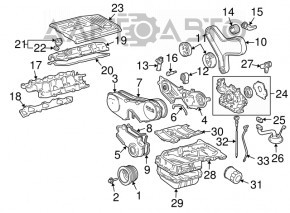 Насос масляный Toyota Highlander 01-07 новый OEM оригинал