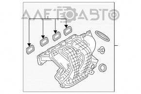 Colector de admisie Mitsubishi Eclipse Cross 18-