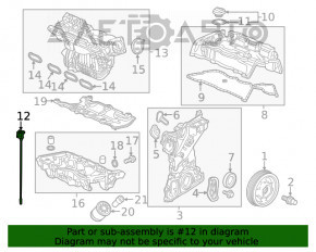 Маслянный щуп Honda Civic X FC 16-21 K20C2 2.0