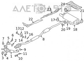 Silentioză spate cu baie Mitsubishi Eclipse Cross 18-