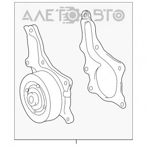 Pompa de apă Toyota Rav4 13-18 cu carcasă de termostat nouă OEM originală.