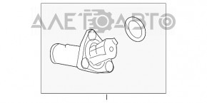 Corpul termostatului Lexus IS250 14-20