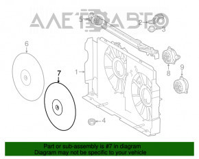 Paletele ventilatorului de răcire stânga Toyota Rav4 13-18