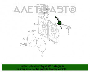 Motorul ventilatorului de răcire stânga pentru Toyota Highlander 14-19 3.5 este înalt