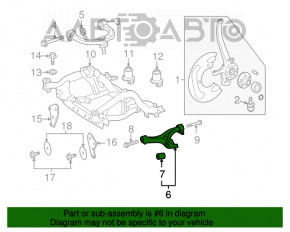 Рычаг нижний передний левый Mercedes W164 ML X164 GL