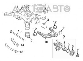 Pârghie de reglare a camberului spate stânga Mercedes X164 GL W164 ML W251 R