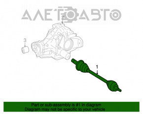 Ax cu came spate dreapta pentru Mercedes X164 GL W164 ML