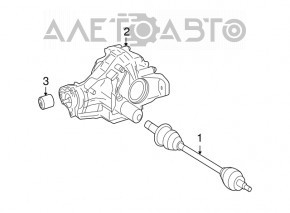 Ax cu came spate dreapta pentru Mercedes X164 GL W164 ML