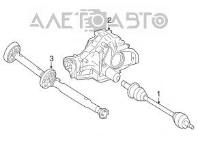 Привод полуось задняя правая Mercedes W164 ML X164 GL