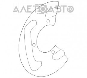 Capac disc de frână față stânga Mercedes W164 ML W251 R