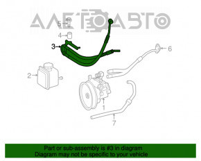 Furtun de presiune înaltă pentru direcția asistată Mercedes X164 GL450 GL500 GL550