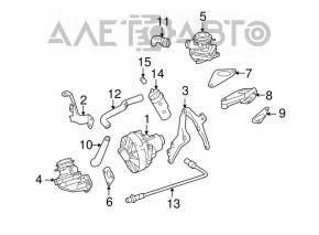 Canistra cu absorbant de cărbune Mercedes X164 GL W164 ML W251 R benzina.