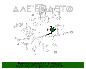 Silencer spate cu teava dreapta Mercedes X164 GL420 GL450 GL500 GL550