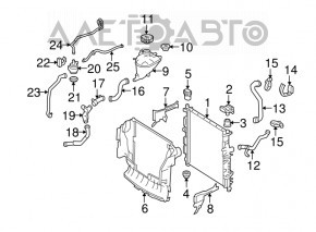 Grila radiatorului dreapta Mercedes W164 ML M272 M273