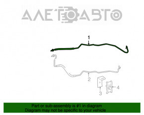 Tubulatura radiatorului transmisiei automate dreapta Mercedes W164 ML 350