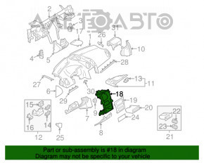 Buzunarul panoului frontal Mercedes W164 ML