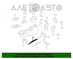 Ручка центральной консоли правая Mercedes W164 ML