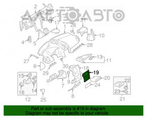 Накладка передней панели Mercedes W164 ML дерево