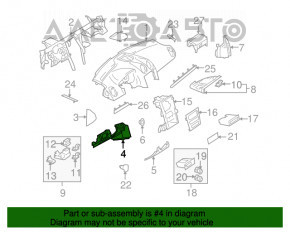 Накладка колени водителя Mercedes W164 ML беж