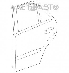 Дверь голая задняя левая Mercedes W164 ML белый тычки