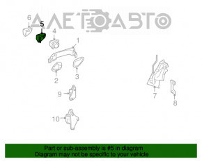 Capacul mânerului exterior dreapta față Mercedes W164 ML