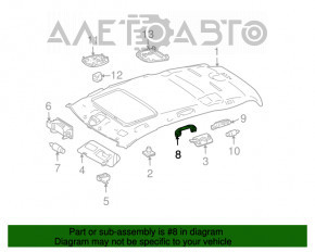 Manerul plafonului din față al Mercedes X164 GL bej.