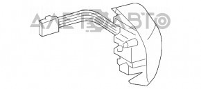 Butoanele de control de pe volanul stâng al Mercedes X164 GL facelift sunt maro.