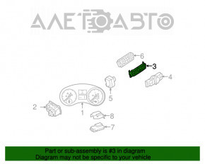 Blocul de butoane de control superior Mercedes X164 GL