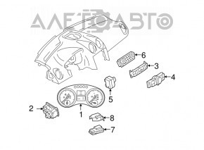 Blocul de butoane de control superior Mercedes X164 GL