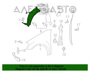 Bara de protecție față stânga, partea din față Mercedes W164 ML