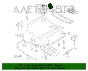 Capota grilei dreapta pentru Mercedes X164 GL