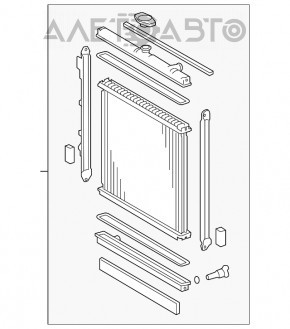 Radiator de răcire apă Toyota Sequoia Tundra 08-16