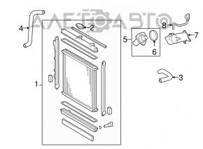 Radiator de răcire apă Toyota Sequoia Tundra 08-16